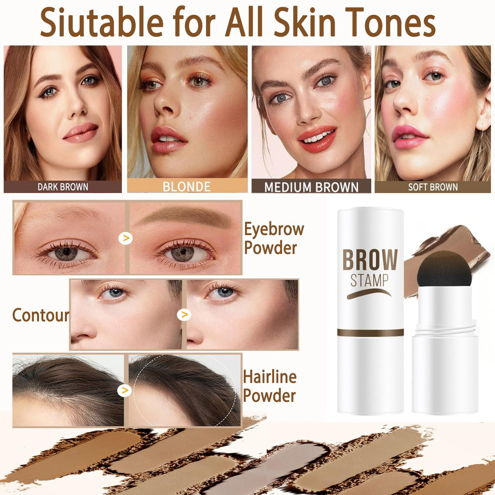 MVC Brush detailing tool blending brow edges for a natural finish.