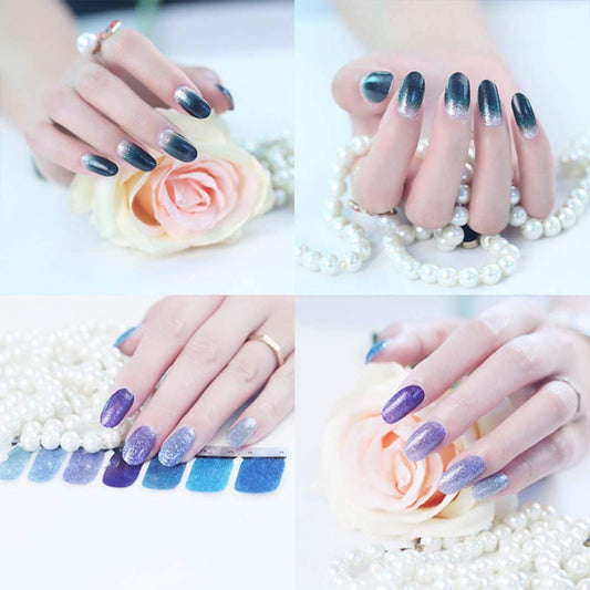 mwellewm self-adhesive nail art stickers in multiple colors for fast polish