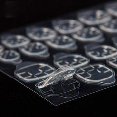 Mwellewm six sizes with 24 stickers per nail sheet ensures versatile sizing.