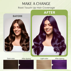Mxvbaty 15-minute dye application demonstrates fast at-home color.