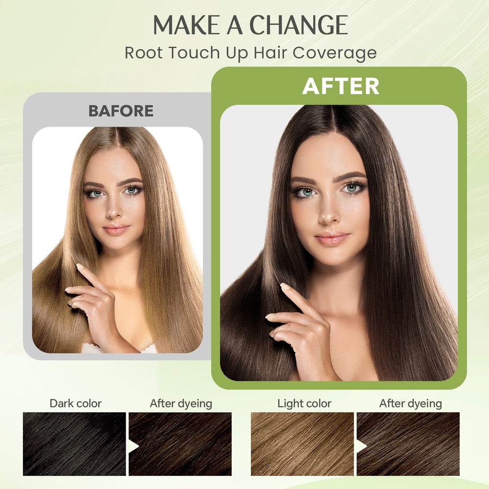 Mxvbaty brown hair dye shampoo application demonstrates an easy 15–40 minute process.