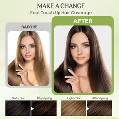 Mxvbaty brown hair dye shampoo application demonstrates an easy 15–40 minute process.