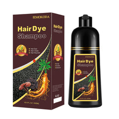 Mxvbaty Hair Dye Shampoo bottle close-up highlighting 3-in-1 color and care
