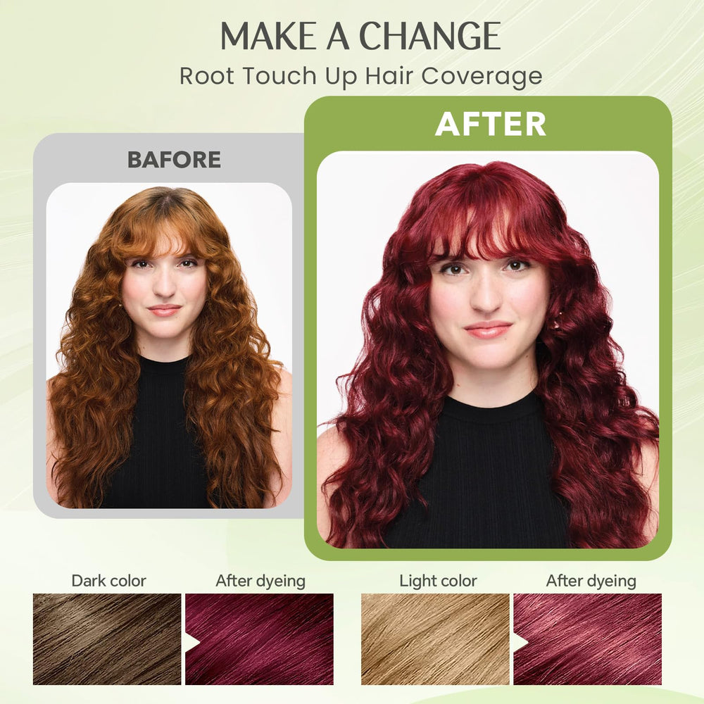 Mxvbaty Dye Shampoo swirl showing rich burgundy color result