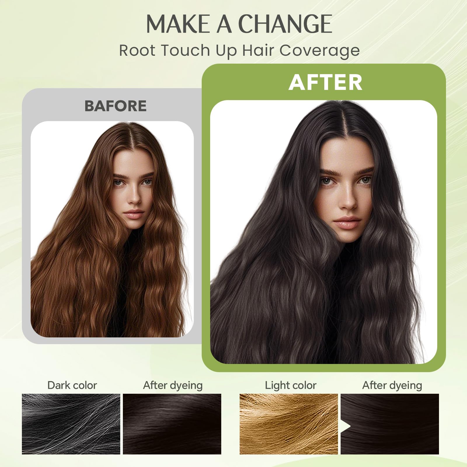 Mxvbaty dye shampoo used to target roots for seamless color.