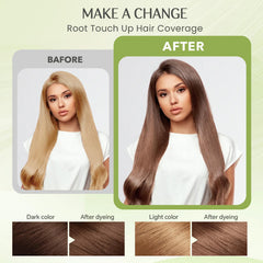 Mxvbaty Hair Dye Shampoo root touch-up focuses on the hairline for natural look.