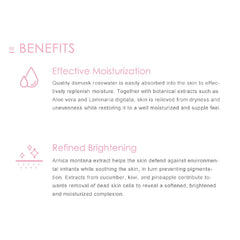My Beauty Diary Squalene mask being applied for immediate moisture