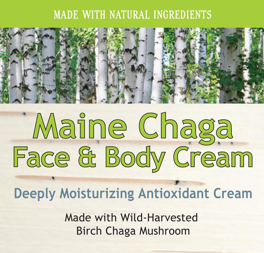 My Berry Maine Chaga cream jar closeup, rich texture for calm hydration