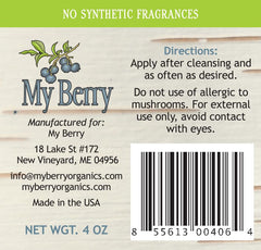 My Berry Maine Chaga cream pump dispensing easy daily application
