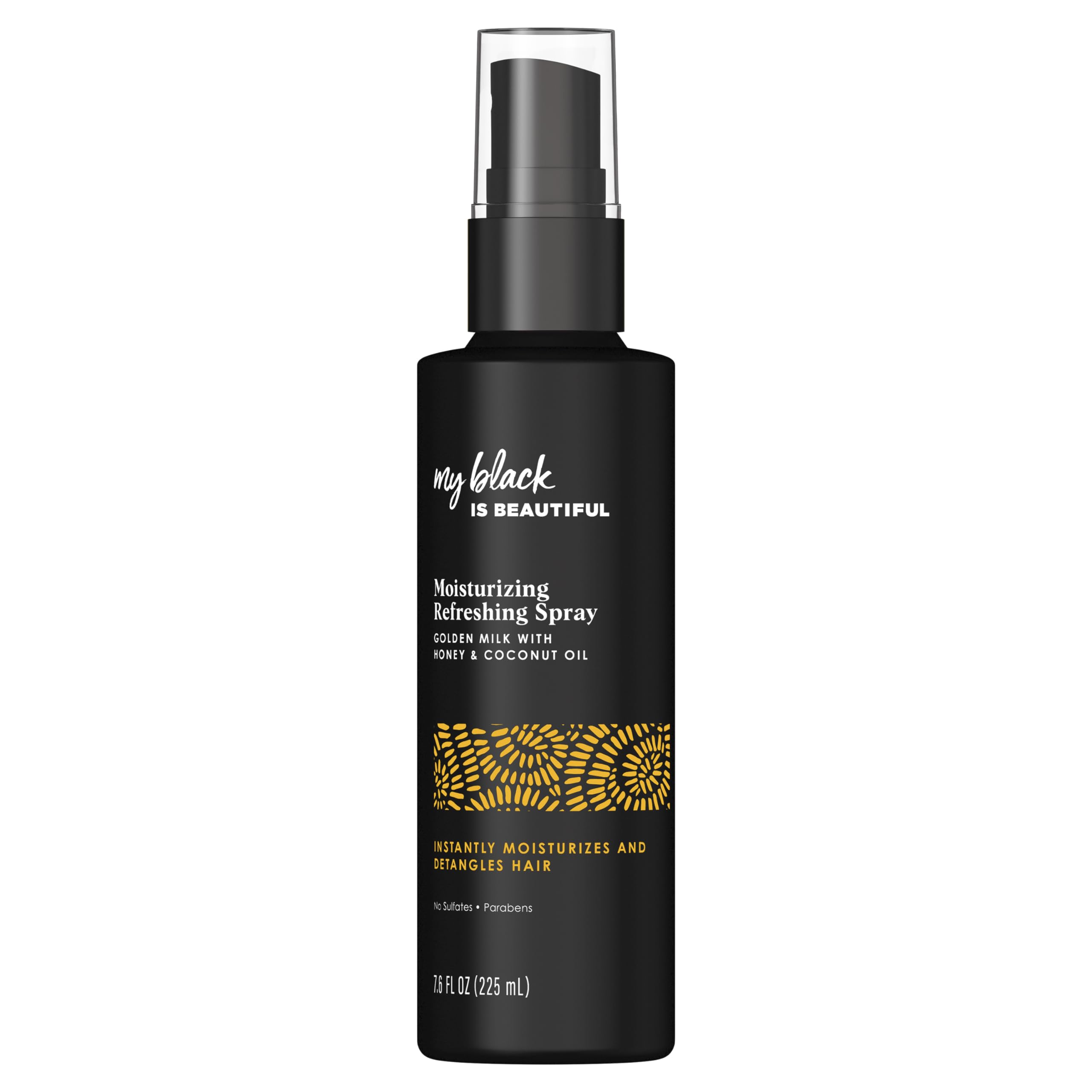 MY BLACK IS BEAUTIFUL Moisture Luxe Detangling Spray bottle aids effortless detangling and added shine