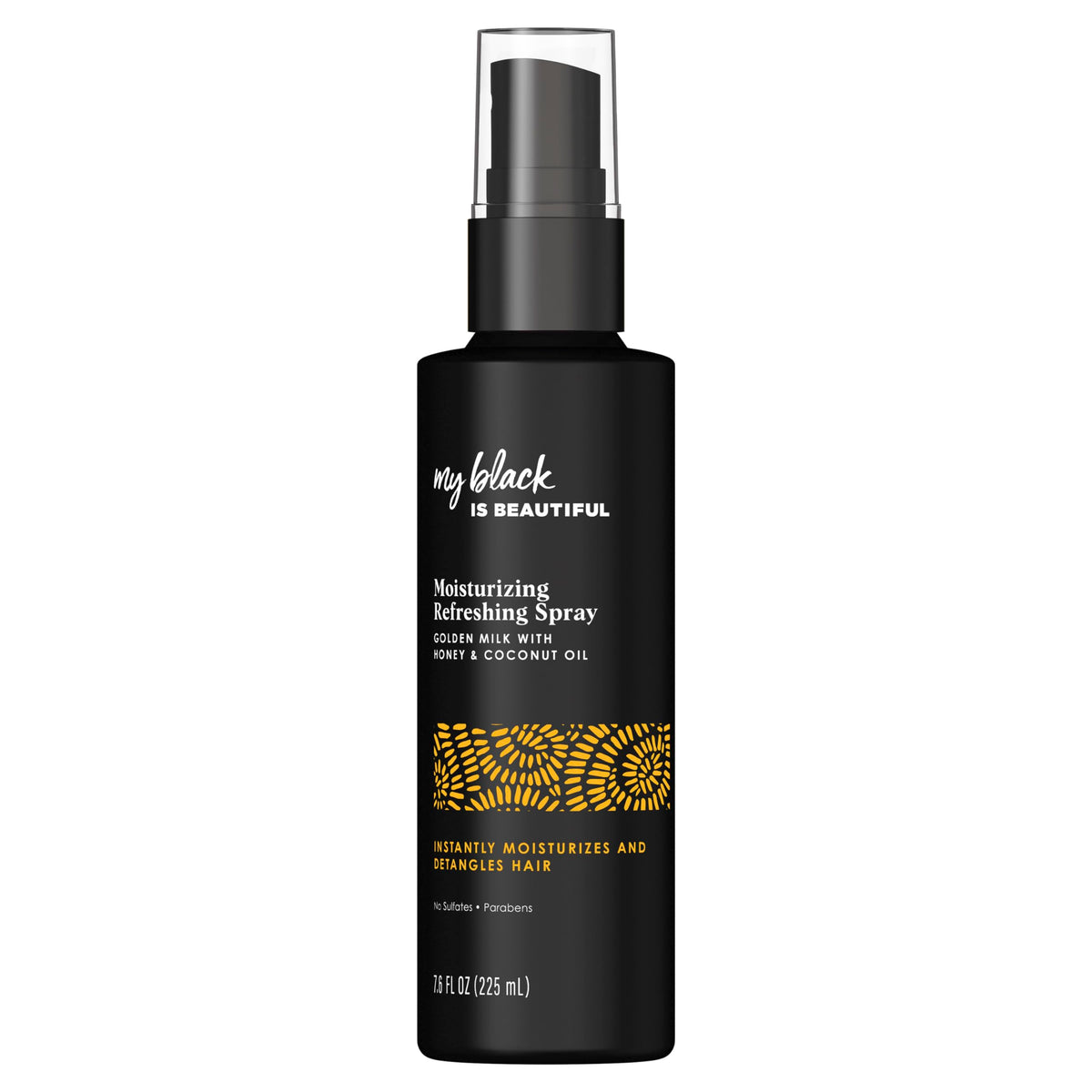 MY BLACK IS BEAUTIFUL Moisture Luxe Detangling Spray bottle aids effortless detangling and added shine