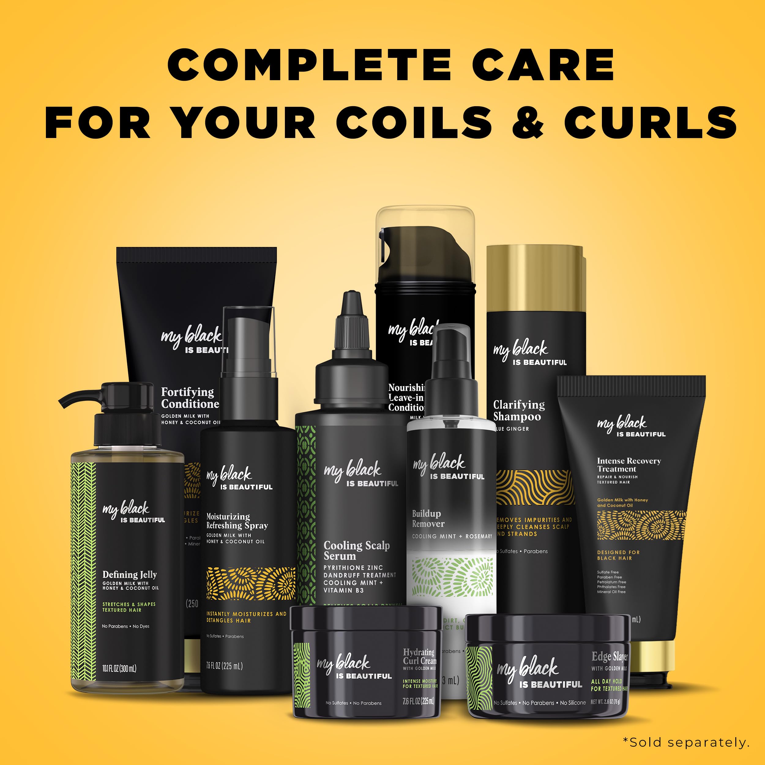 Sulfate free label emphasizes gentle cleansing for textured hair