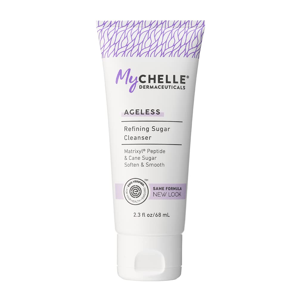 MyCHELLE Refining Sugar Cleanser bottle for daily cleansing and gentle exfoliation.