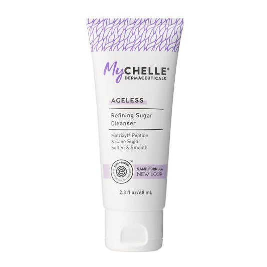 MyCHELLE Refining Sugar Cleanser bottle for daily cleansing and gentle exfoliation.