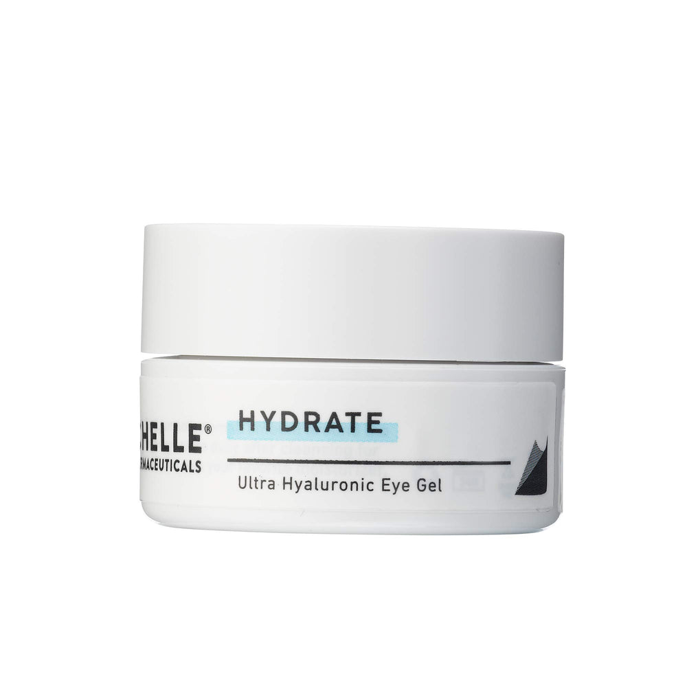 Applying around the eye contour with MyChelle Eye Gel