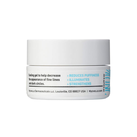 Close-up of MyChelle Eye Gel texture for lightweight hydration