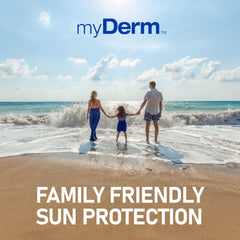 MyDerm 128oz bulk bottle keeps families stocked for seasons.