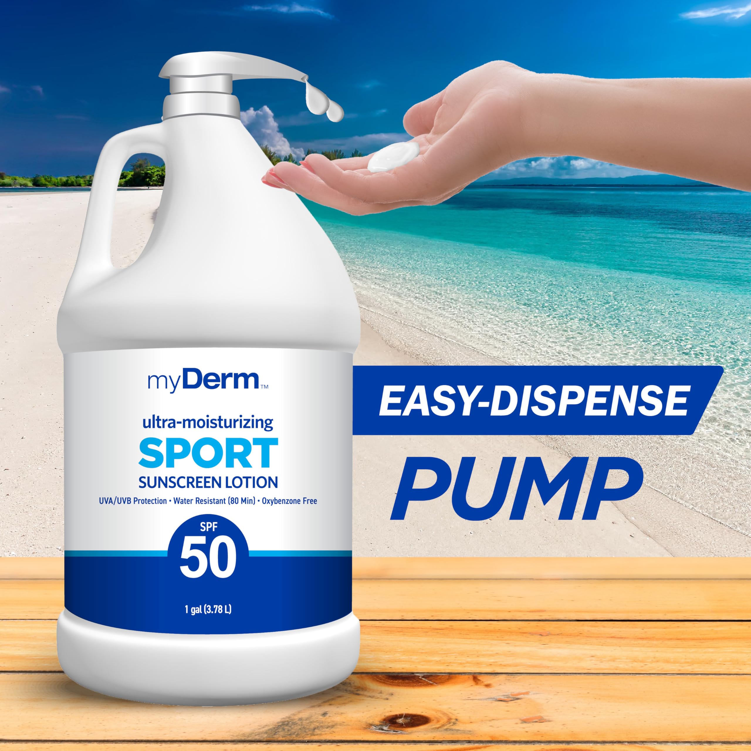MyDerm Hawaii Reef Act compliant sunscreen for reef-conscious days.