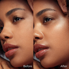 MYMERRY highlighter on collarbone for radiant body glow