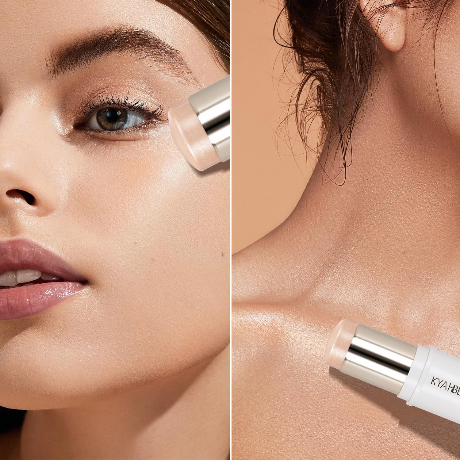 MYMERRY Dewy Highlighter Stick packaging showing easy twist-up application