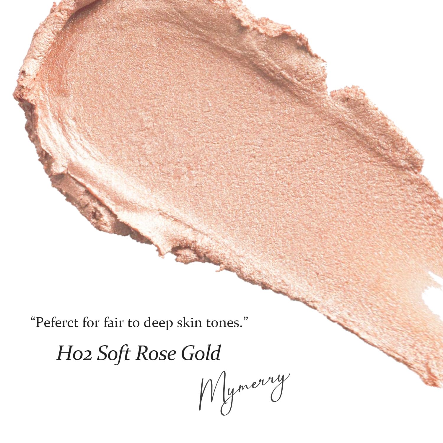 MYMERRY Dewy Highlighter Stick adds temple glow for lifted appearance.
