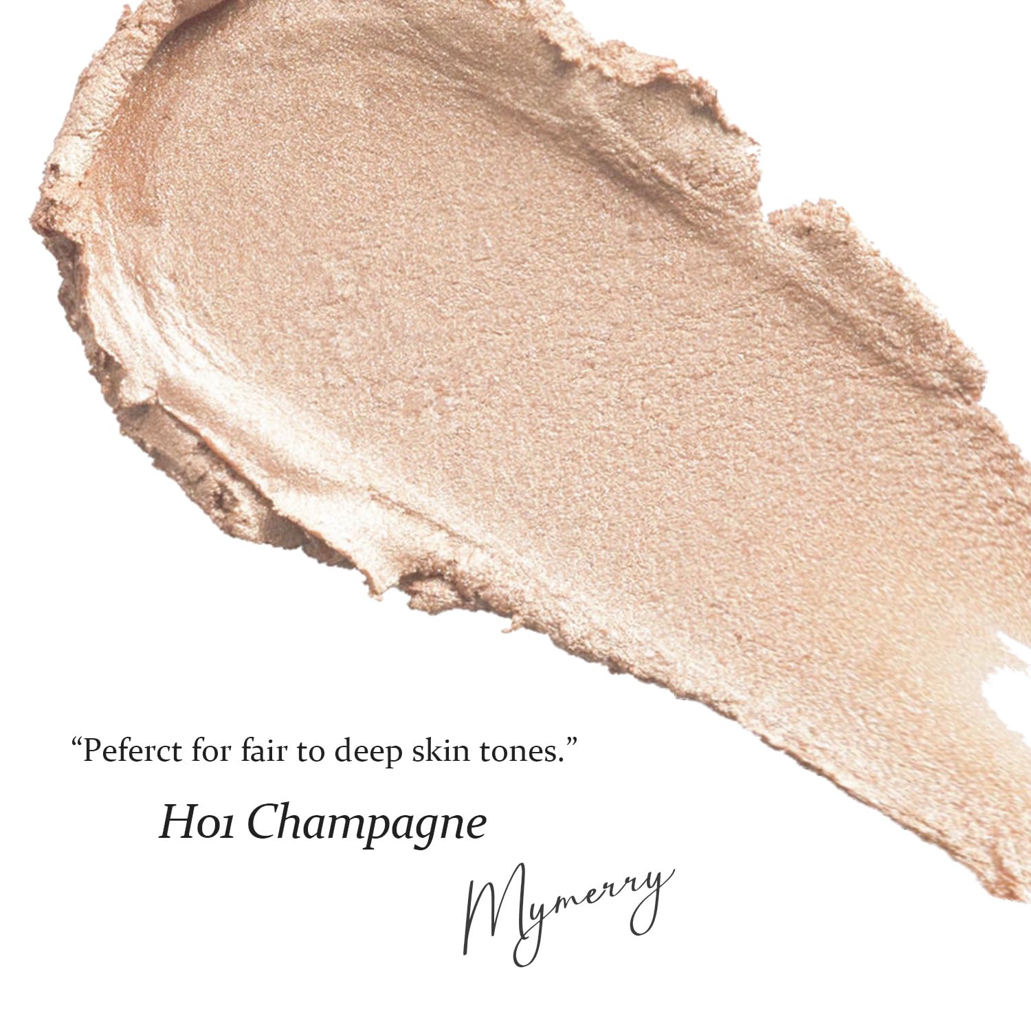 MYMERRY Dewy Highlighter Stick at the temple for added dimension