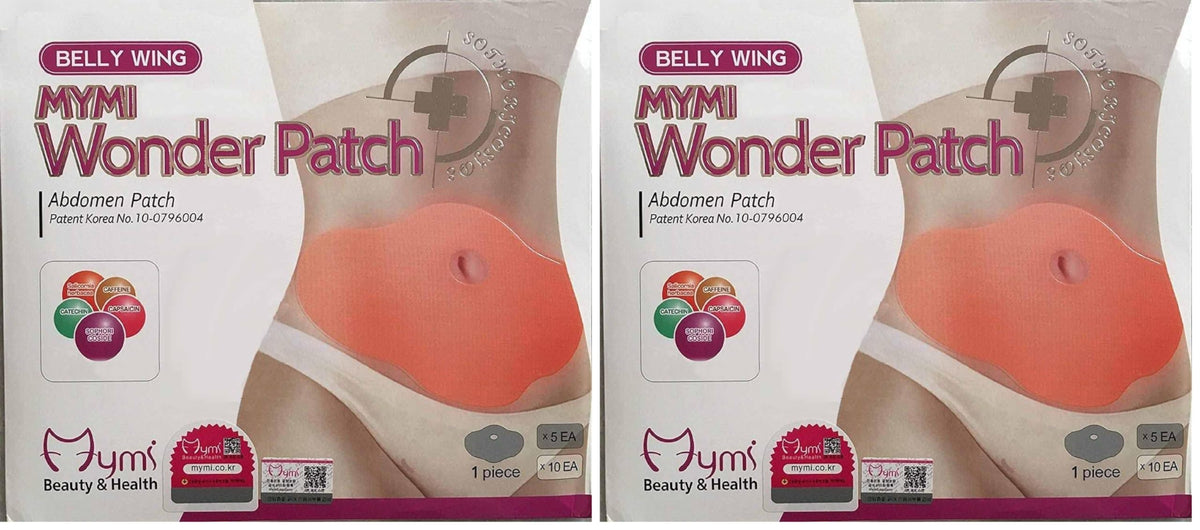 Mymi Wonder Body Applicator Wrap on stomach for gentle shaping and comfort.