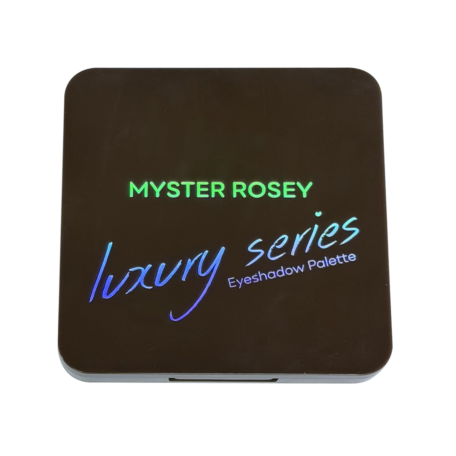MYSTER ROSEY neutral eyeshadow palette front showing 9 matte shades for natural looks