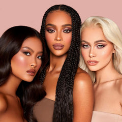 MYSTER ROSEY Nudes palette close-up emphasizes smooth blendable formula