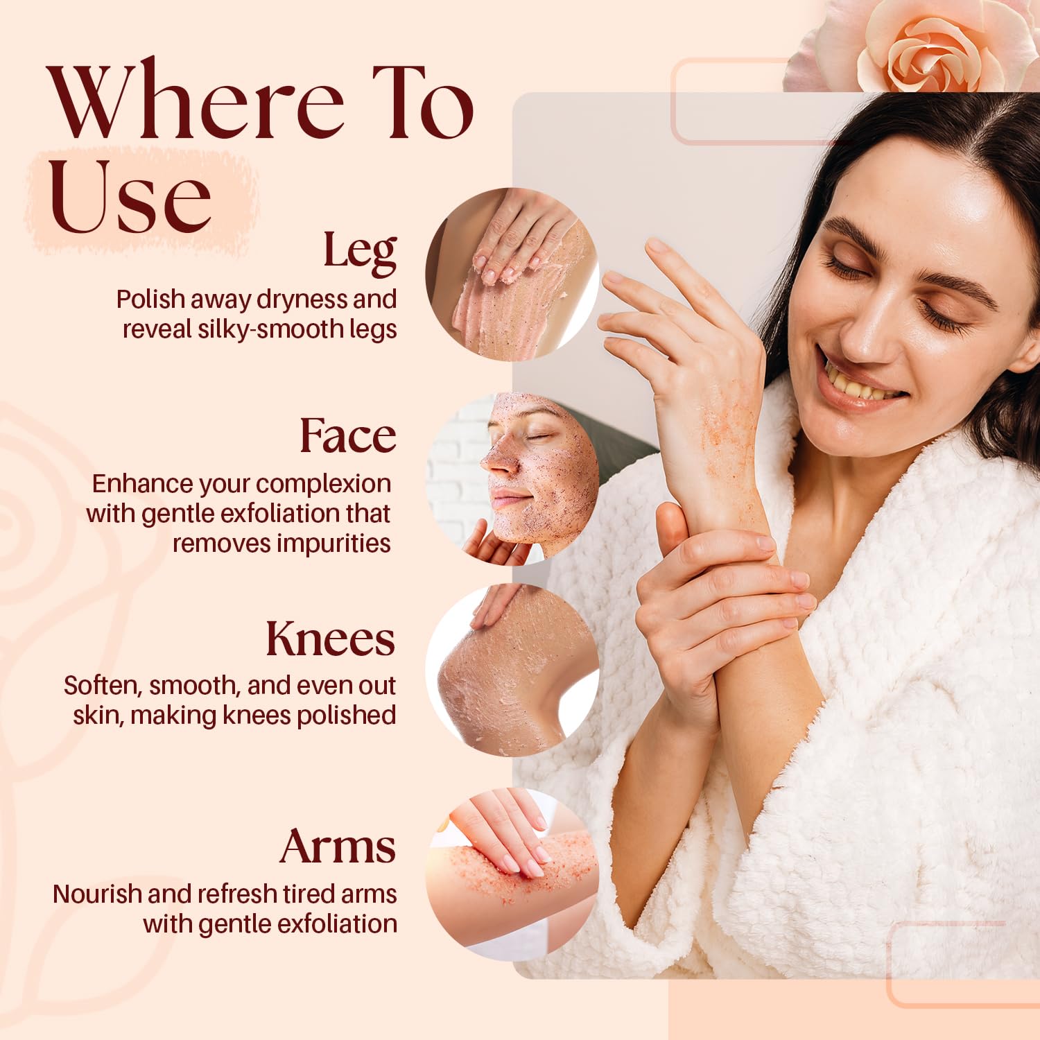 MYSTÉRE BEAUTÉ Himalayan Salt Scrub coconut oil for lasting hydration