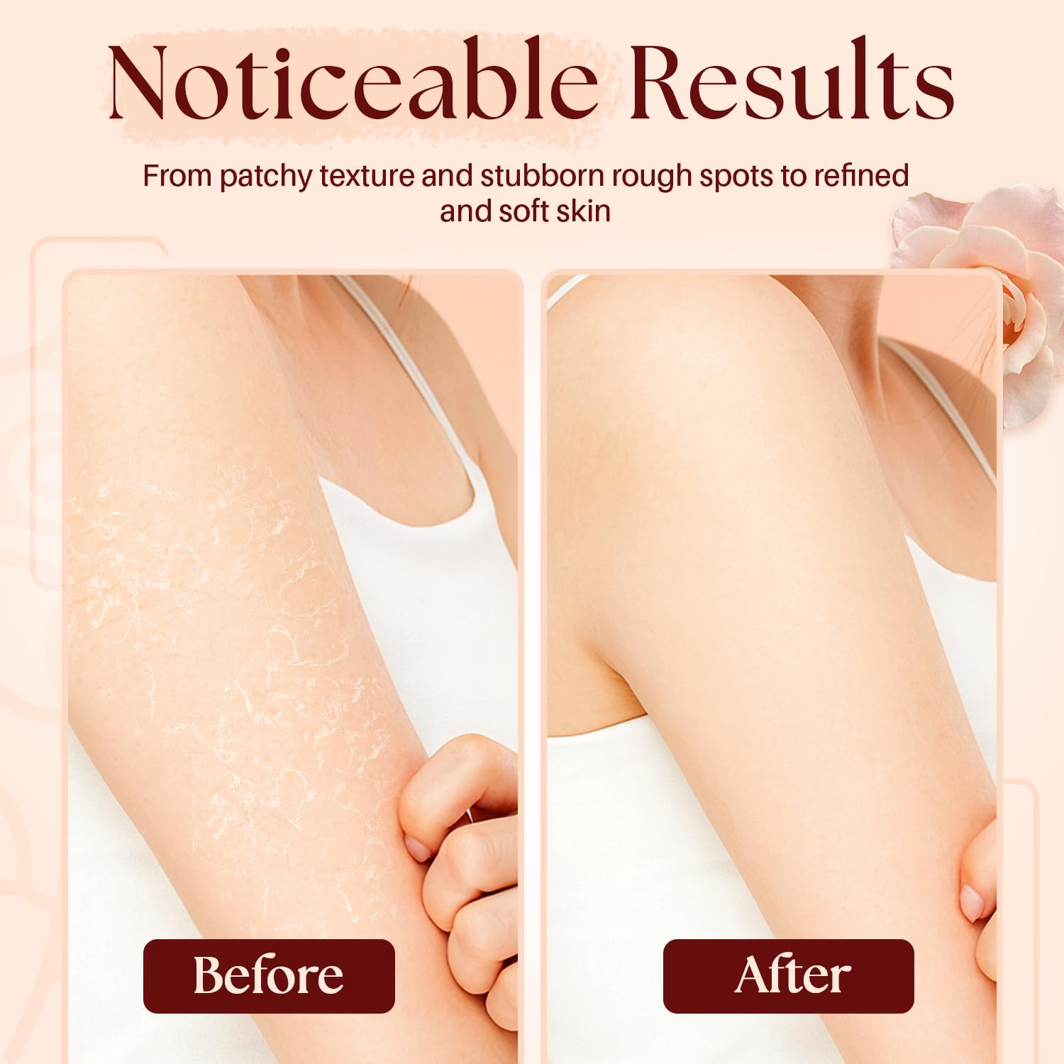 MYSTÉRE BEAUTÉ lavender note adds calming spa vibe during exfoliation