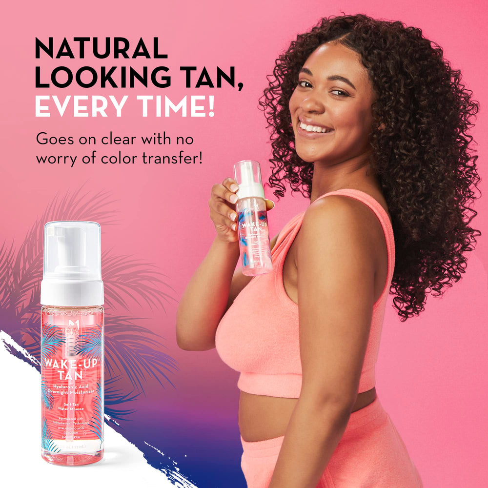 Mystic Tan Wake-Up Tan is gluten-free and paraben-free for gentle self-tanning.