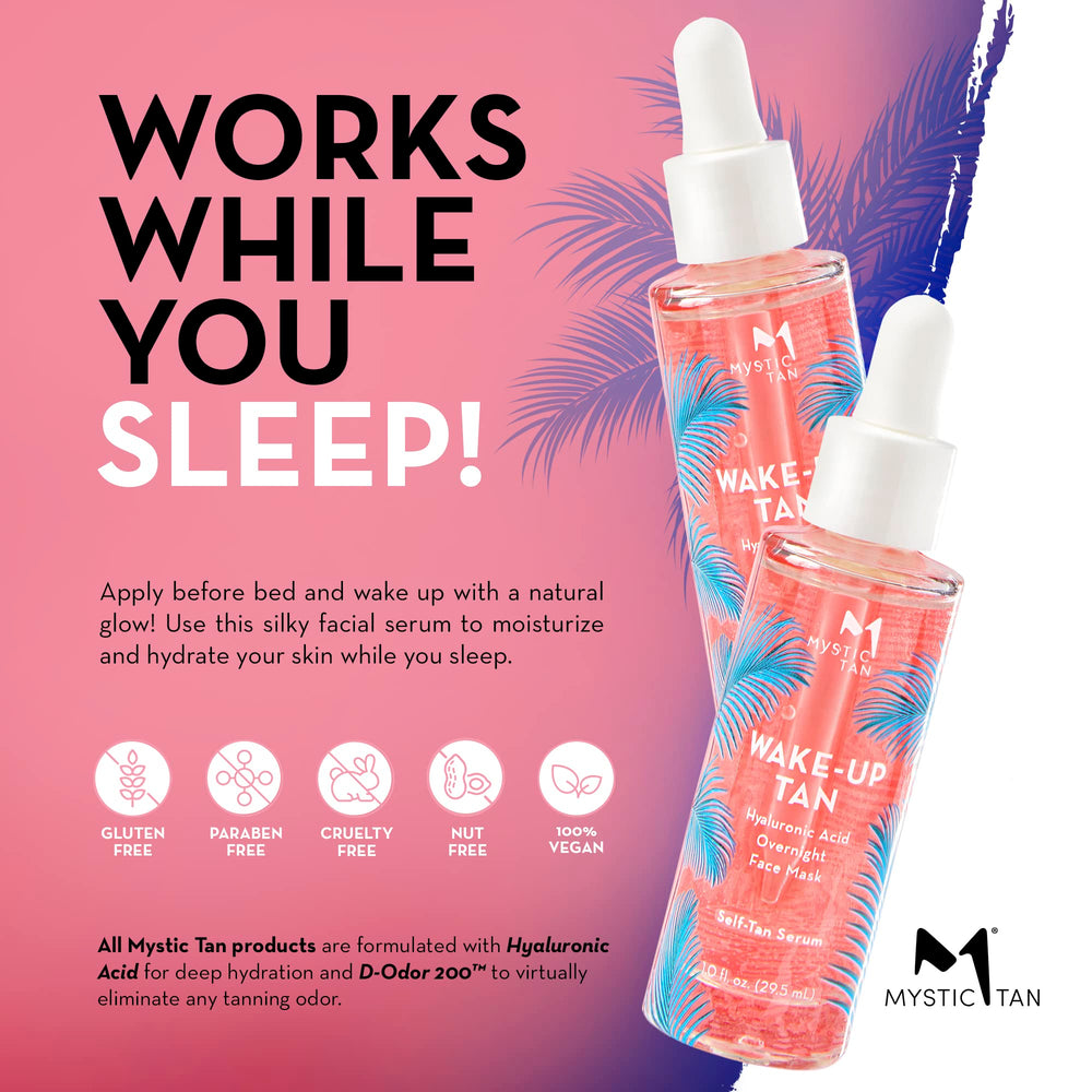 Face in nighttime close-up showing clear, transfer-free formula before sleep.