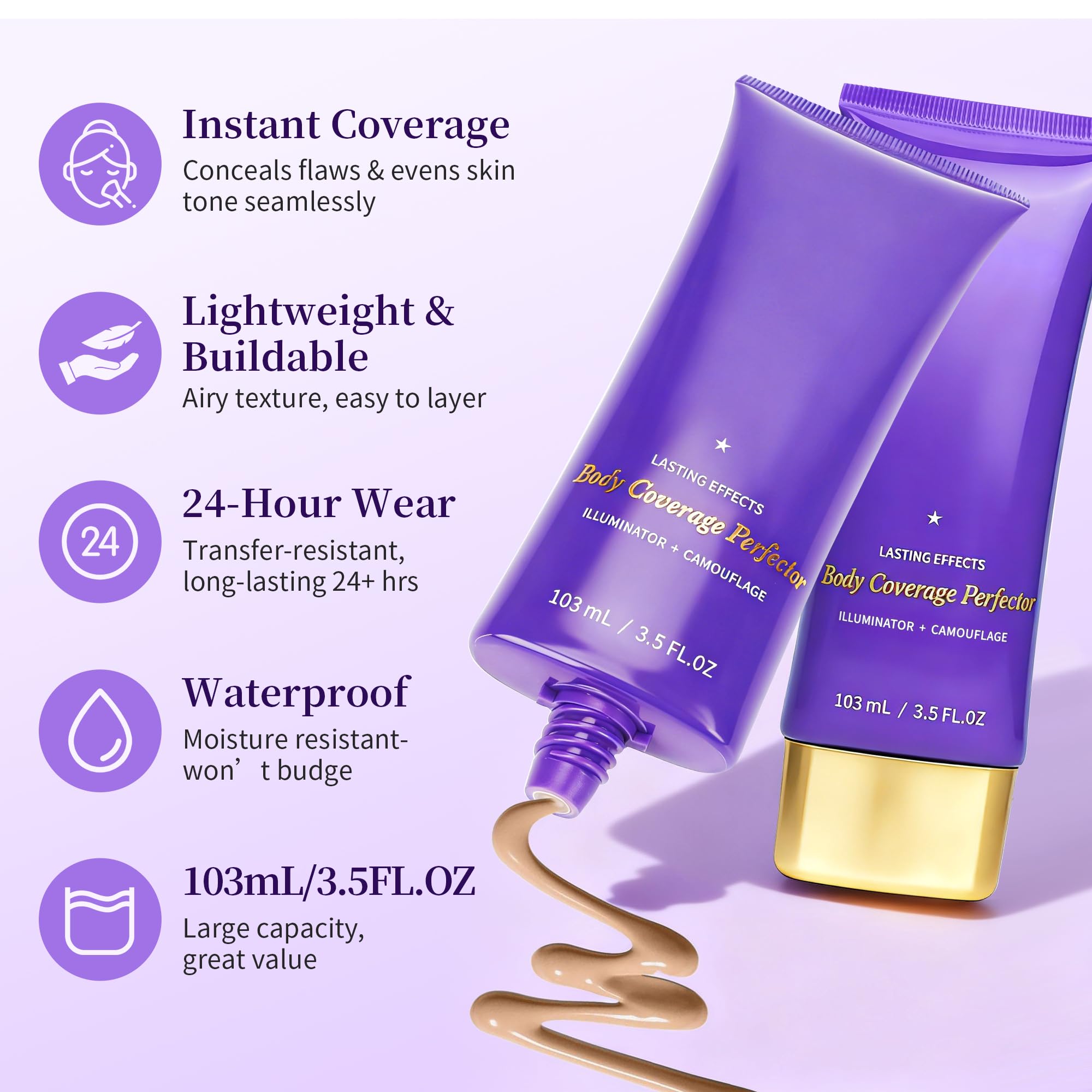 MyTend swatch shows blendable pigment for natural skin finish