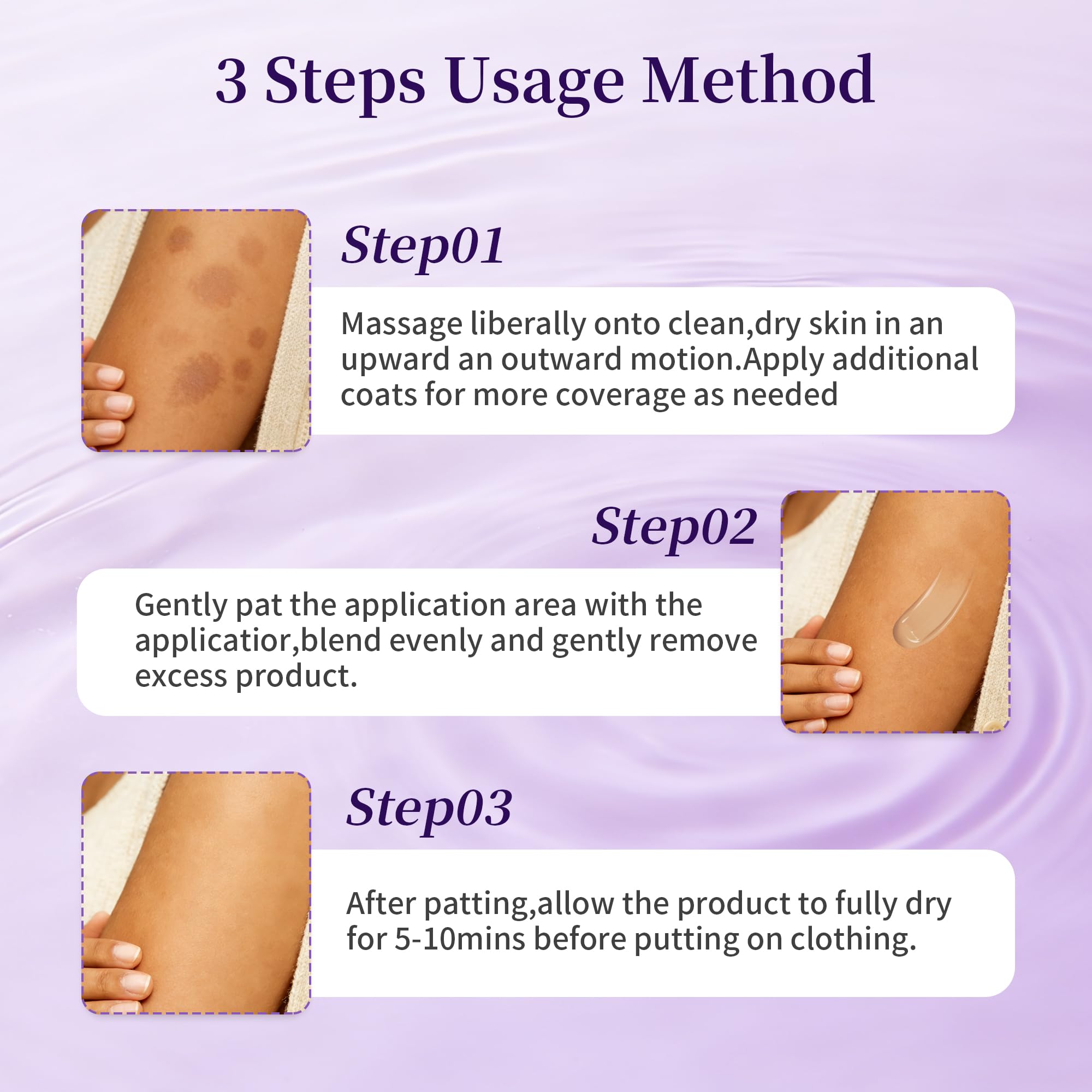 MyTend Tattoo Cover Up applying shot shows layering for extra coverage.