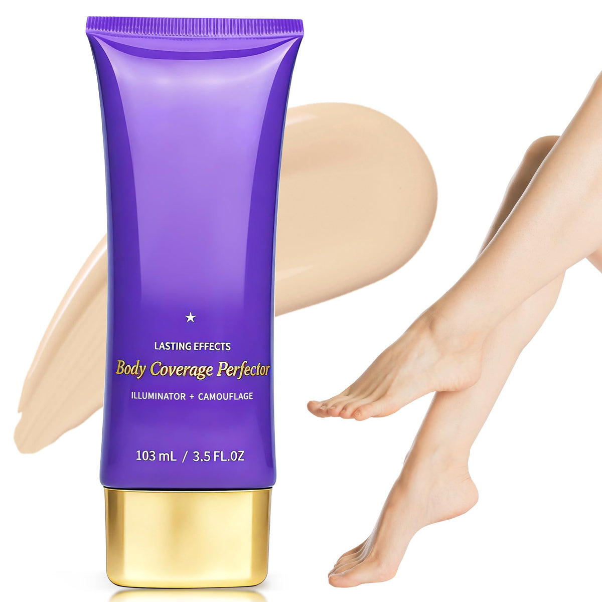 MyTend tattoo cover up waterproof bottle shown for full-body concealer use.