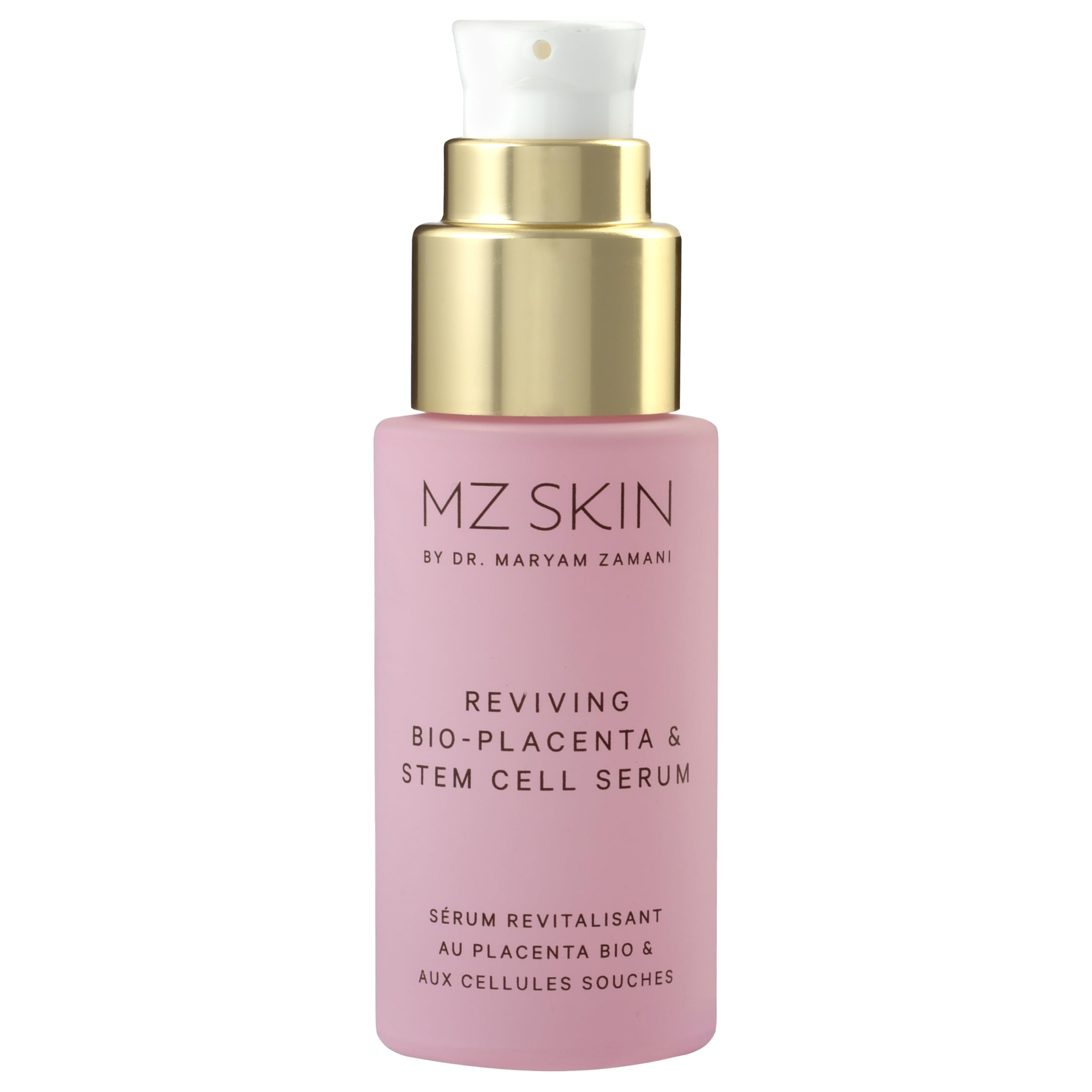MZ SKIN Bio-Placenta Serum bottle for nightly renewal and hydration.