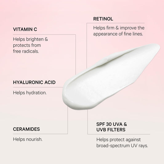 MZ SKIN Hydrate and Nourish packaging featuring SPF 30 for sun protection