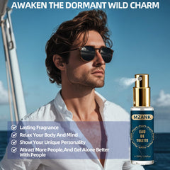 MZANK 4 Pack Cologne for Men travel size bottles, ideal for on-the-go use.
