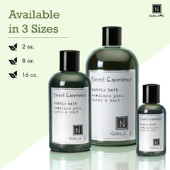 Nabila K Forest Experience Bubble Bath spa atmosphere promotes calm and rejuvenation.