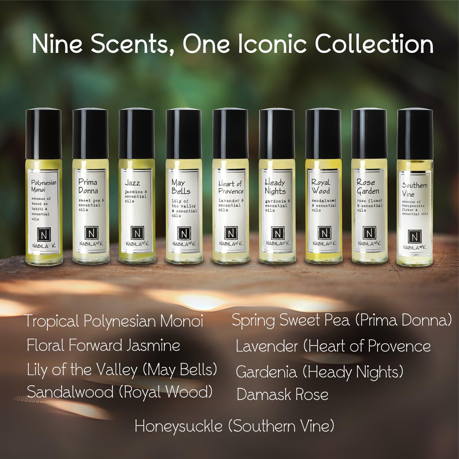 Nabila K Jazz roll-on bottle for a vibrant, natural aroma daily
