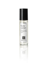 Nabila K Rose Garden roll-on bottle close-up showing premium rose oil for daily freshness