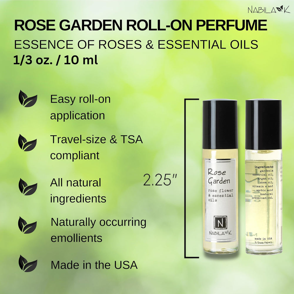 Nabila K Rose Garden ingredients highlight rose oil and nourishing oils