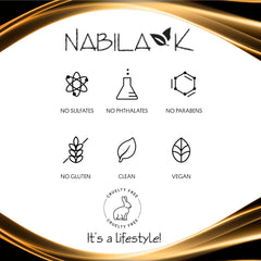 Nabila K Vim roll-on alcohol-free formula gentle on skin.