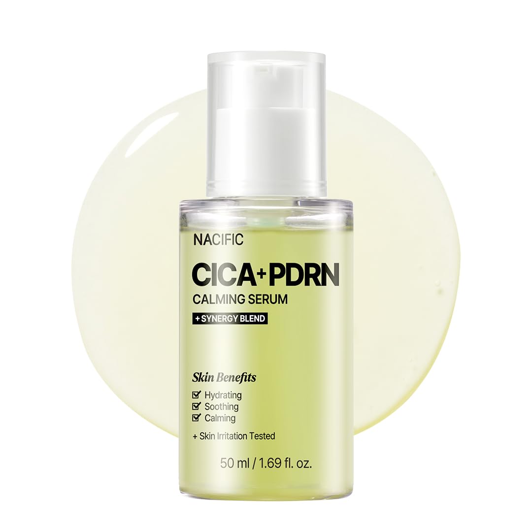 NACIFIC Cica PDRN Centella Serum bottle with dropper for soothing hydration.