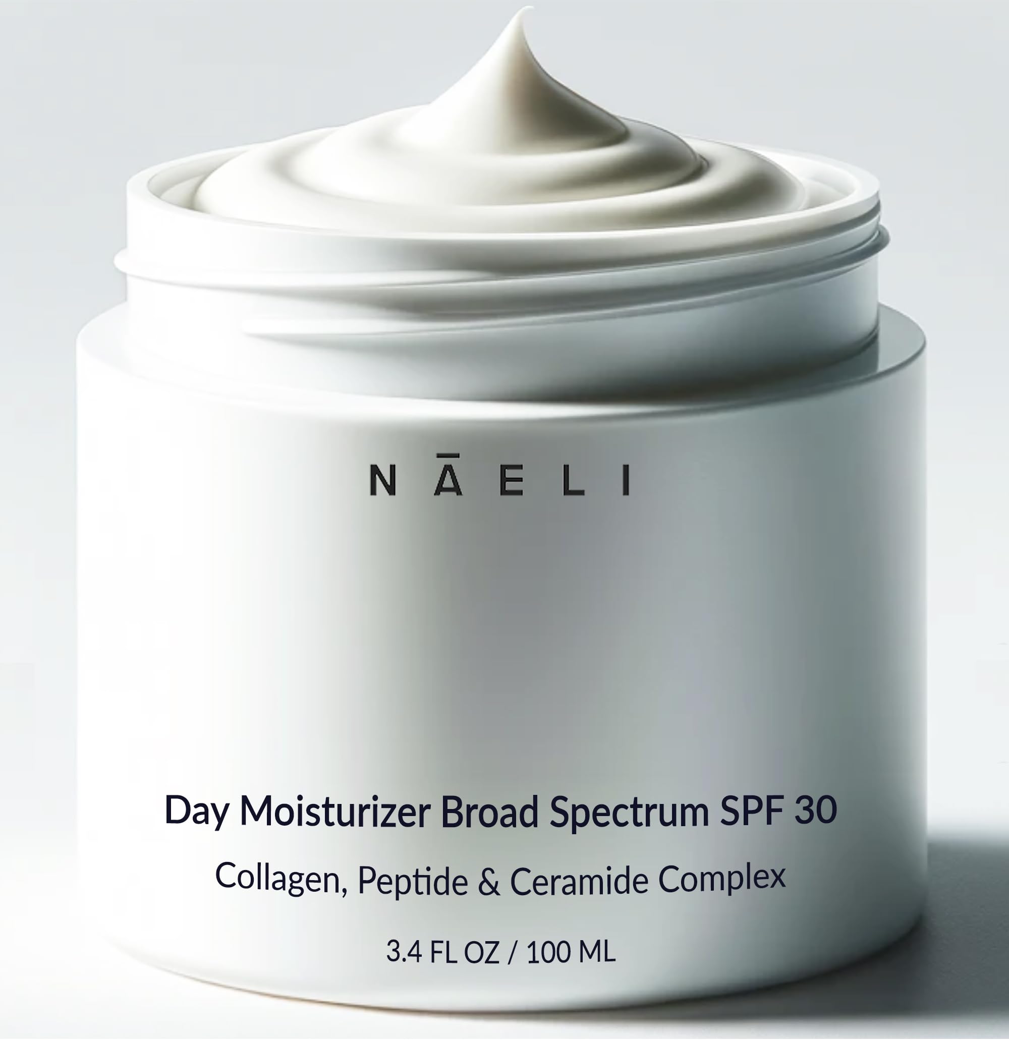 NAELI Face Moisturizer SPF 30 bottle ready for daily protection