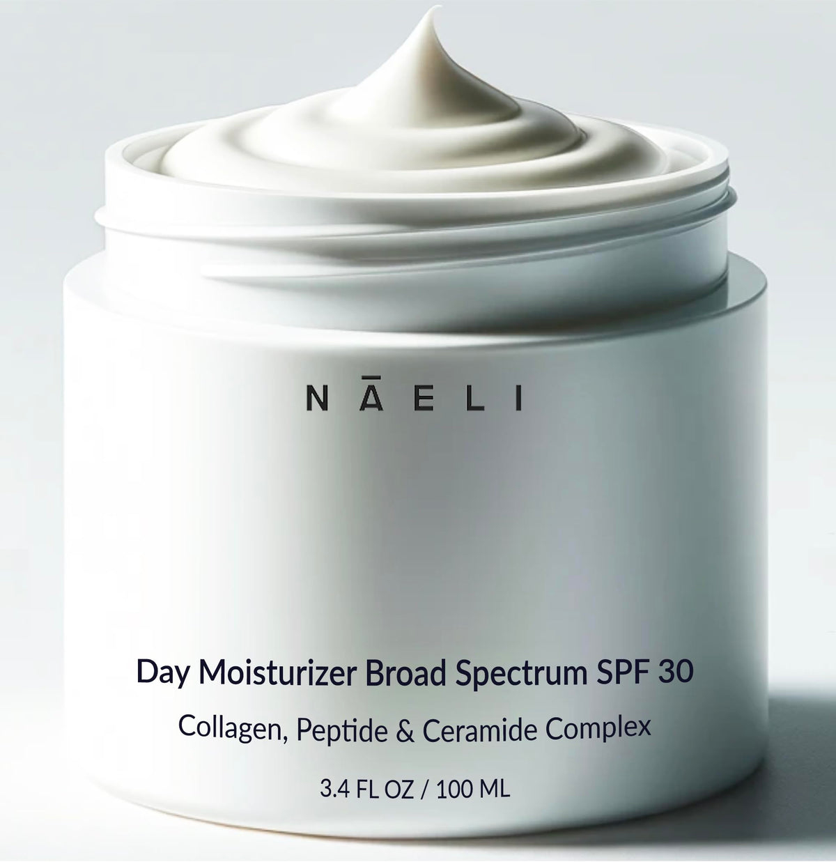 NAELI Face Moisturizer SPF 30 bottle ready for daily protection