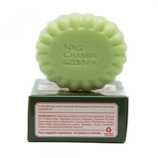 Nag Champa Spa Collection eco-friendly packaging highlights recyclable materials