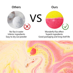 Nagaliving Bath Bomb House Club geranium aroma for skin-nourishing color bloom.