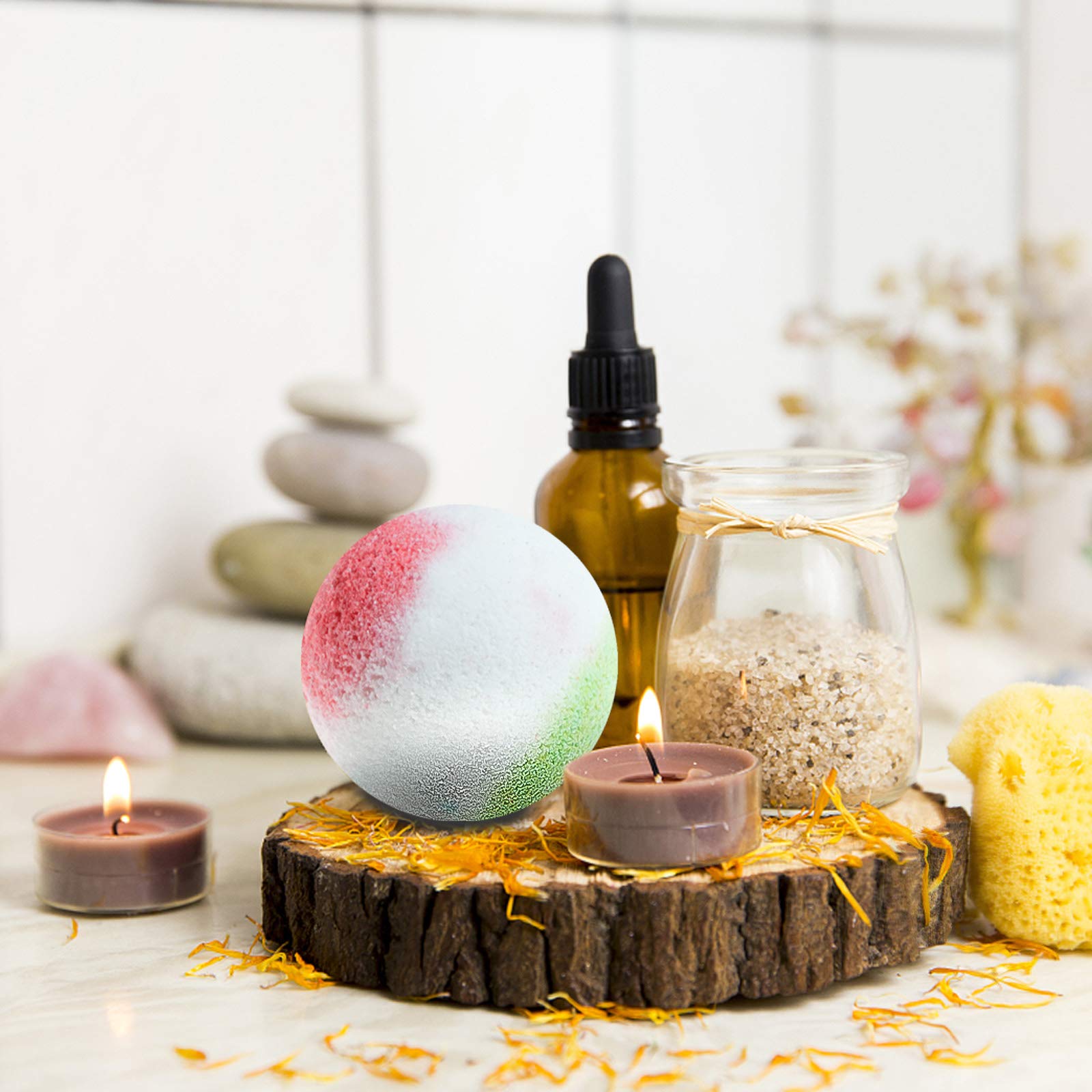 Nagaliving lemon aroma bath bomb for bright citrus notes.
